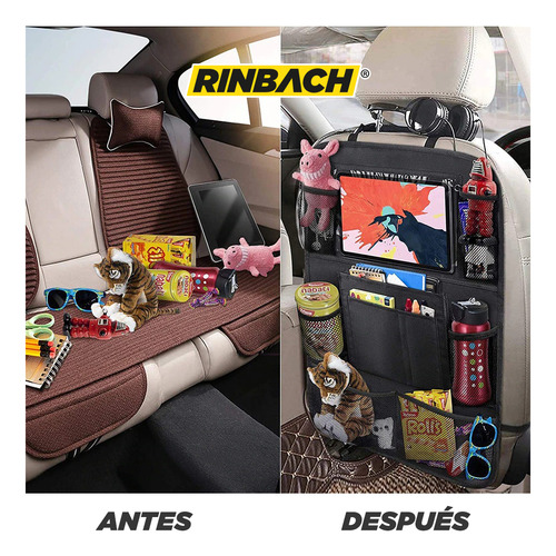 Kit 2 Organizador De Asiento Peugeot 206 Cc 2004 Foto 3