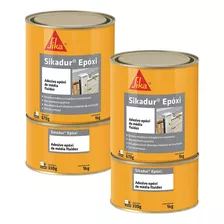 Kit 2 Unidades Sikadur Epoxi 1kg Cola Ferro Concreto Sika