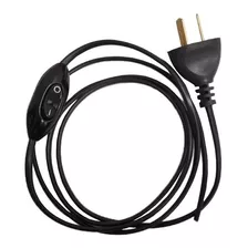 Pack X10 Cable Armado Para Velador 1.5m Con Tecla Y Enchufe