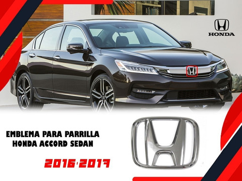 Emblema Para Parrilla Honda Accord Sedan 2016-2017 Foto 3