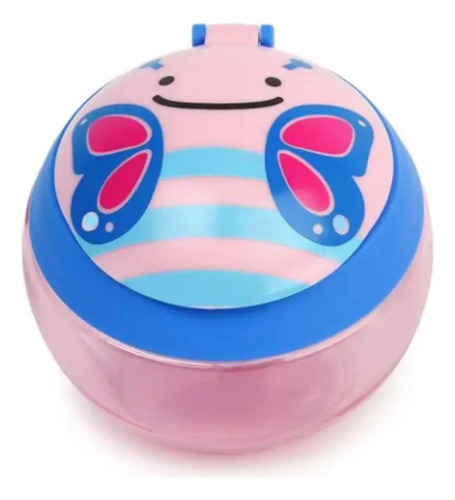  Porta Snack Borboleta Skip Hop Potinho Lanche Infantil  Rosa