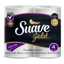 Papel Higiénico Papeles Nacionales Suave Gold Triple Hoja De 4 U