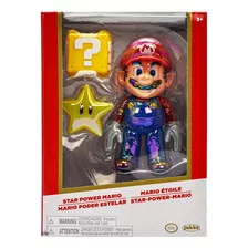 Super Mario Poder Estelar Jakks Oro 10cm Jakks Pacific