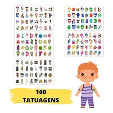 160 Tatuagem Temporária Infantil - Temas Meninos
