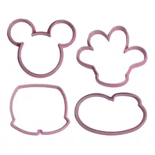 Kit Cortantes De Repostería Galletitas Masa Mickey Disney