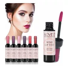 6 Colores/set Vino Lapiz Labial Mate Larga Duracion Imperm