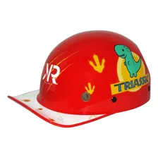 Casco Cachucha Infantil Triassic Rojo Brillante 