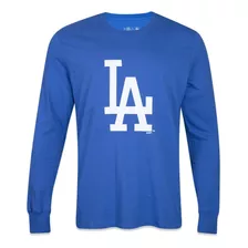 Camiseta New Era Manga Longa Mlb Los Angeles Dodgers Core