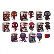 Funko Pop Spider-man Miles Morales Gamerverse Set 8 Figuras