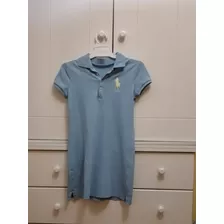 Vestido Mangas Cortas Polo Usado T10 Excelente Estado.