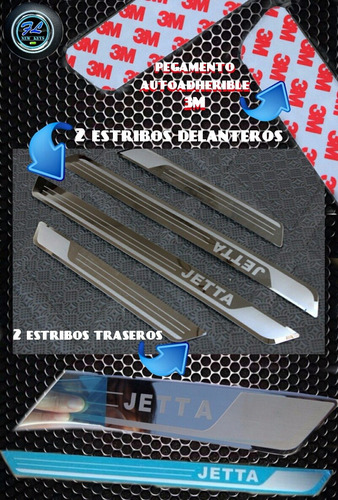 Kit Enbellecedores Para Estribos Vw Jetta Mk6 , A4 , Mk7 Foto 6