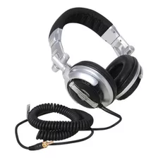 Auricular Dj St80 Con Vincha Ajustable Y Cable Espiral Cerr Color Negro