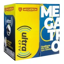 Caixa De Cabo Cftv Cat5 Certificado 300m Azul Megatron