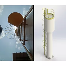 Projeto De Escada Marinheiro - Para Reservatório Modelo Taça