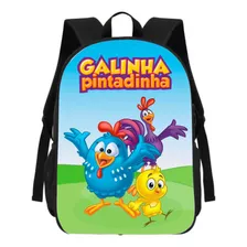 Volta As Aulas Mochila Escolar Infantil Desenho Música Galo