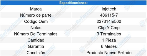 Sensor Cigeal Ckp Q45 8cil 4.5l 02-06 Injetech 8252953 Foto 4