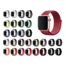 Pulseira Nylon Para Apple Watch 38mm 40mm 42mm 44mm Series