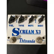 Pedal Overdrive Tmiranda Scream X3