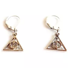 Aros Reliquias Muerte Harry Potter Metal Aritos Bijou Dije