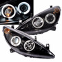 Faros Ojo De Angel Peugeot 206  1998 1999 2000 2001 Al 2007