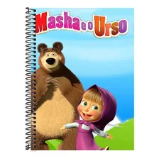 Caderno Masha E O Urso Escolar 20 Matérias 320 Folhas