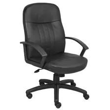 Boss Office Products B8106 Sillón Ejecutivo De Cuero Brocado