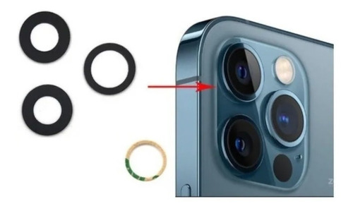Repuesto Vidrio Camara Compatible Con iPhone 12 Pro Max