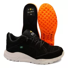 Tenis Masculino Bell Boots Palmilha Pu Couro Caminhada 