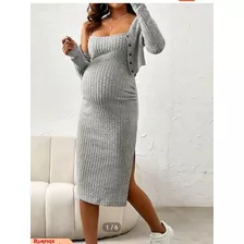 Vestido Materno Embarazada 