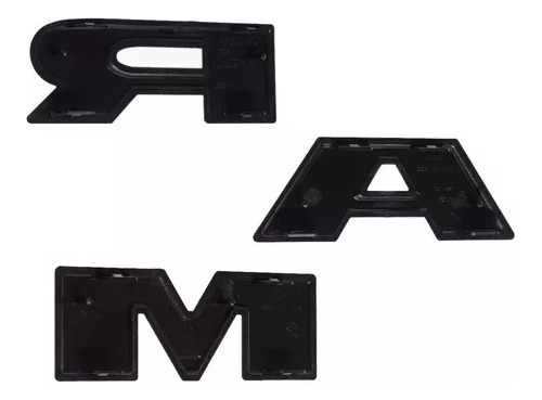 Logo Emblema Letras Negro Mate Mscara Dodge Ram 2019 Foto 5