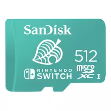 Tarjeta De Memoria Microsd Sandisk De 512 Gb Para Nintendoswitch