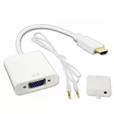 Hdmi A Vga Con Audio - Convertidor Para Tv, Pc, Laptop, Etc