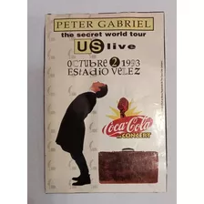 Publicidad Peter Gabriel Octubre 1993 Coca Cola In Concert