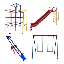 Brinquedos Playground - Trepa Escorregador Balanço Gangorra