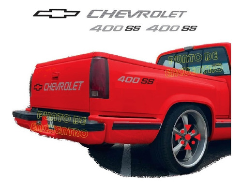 Stickers Letras Para 400ss Chevrolet 2 Colores Pick Up M7 Foto 4