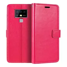 Funda Case Para Xiaomi Poco X3 Flip Cover Fucsia Antishock