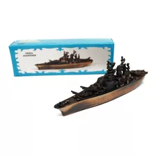 Apontador Bronze Metal - Navio De Guerra Papelaria Barco Nau