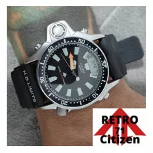 Relógio Citizen Aqualand C022 Prata Super Raro Anos 80 