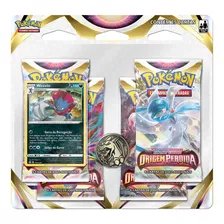 Pack Pokemon 4 Boosters Com Card Especial Weavile Copag