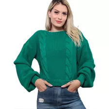 Blusa Casaco Tricot Feng Corrente Frio Lançamento Inverno.