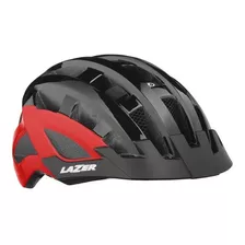 Casco Lazer Compact Dlx Black Red T/u Talla Tu (54-61cm)