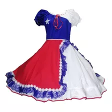 Vestido Mujer Chile Huasa China Fiestas Patrias S M L Xl