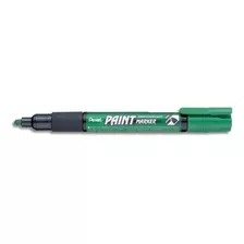 Marcador Industrial Pentel Paint Marker A Base De Oleo Mmp20 Cor Verde Média