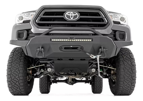 Defensa Bumper Skidplat Winch Roughcountry Toyota Tacoma 16+ Foto 7