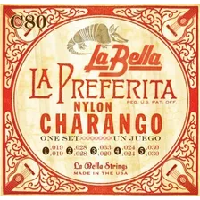 Encordado Charango Original La Bella Preferita C80