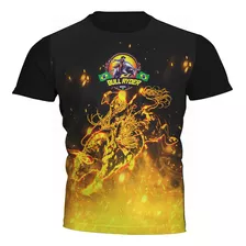 Camiseta Rodeio Bull Ruder Fire Brasil Ref 7202