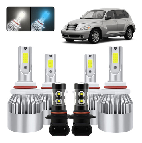 Kit De Focos Led 9005 9006 Para Chrysler Pt Cruiser 06-2009 Chrysler PT Cruiser