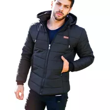 Campera Hombre Inflada 100% Impermeable Pufer Termica Polar