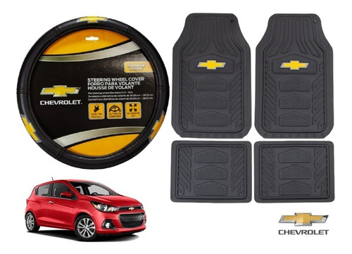 Tapetes 4pz Chevrolet + Cubrevolante Spark 2014