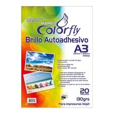 Papel Fotográfico Autoadhesivo A3 130g 20h Pack X2 Disershop